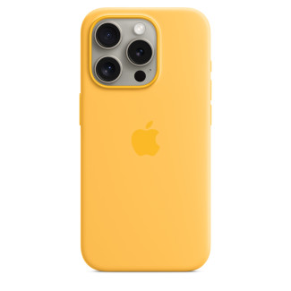 Siliconenhoesje met MagSafe voor iPhone 15 Pro - Zonnig geel