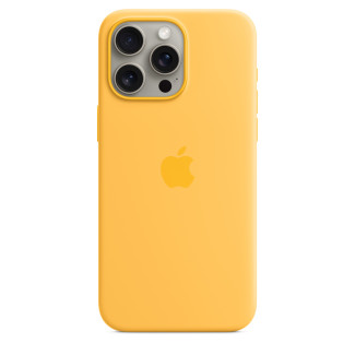 Siliconenhoesje met MagSafe voor iPhone 15 Pro Max - Zonnig geel