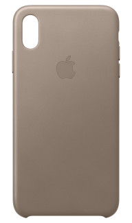 Apple Leren Backcover voor iPhone Xs Max - Taupe