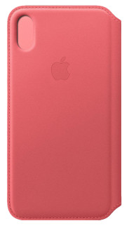 Apple Leren Folio Hoesje vooriPhone Xs Max - Roze