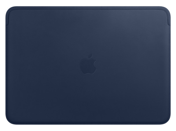 Leren Sleeve voor 13-inch MacBook Air en MacBook Pro Middernachtblauw