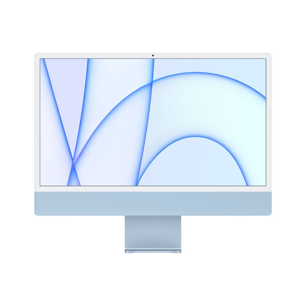 iMac 24-inch 4.5K M1 8-core CPU 8‑core GPU 8GB 256GB Blauw