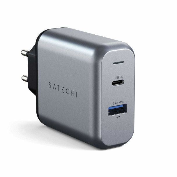 Satechi Dual-Port Wall Charger 30W