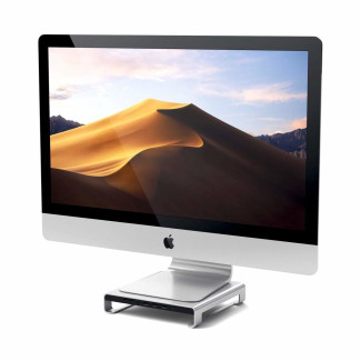 Satechi Aluminum iMac Monitor Stand Hub Zilver