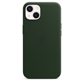 iPhone 13 Leren hoesje MagSafe Sequoia-groen