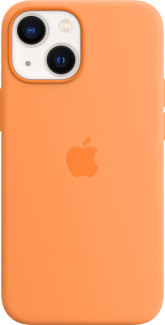 iPhone 13 mini Siliconenhoesje MagSafe Okergeel