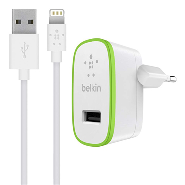 Belkin wandlader USB-A (12W) & lightning kabel 1,2m - wit