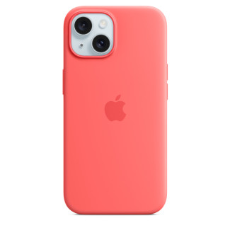 Siliconenhoesje met MagSafe voor iPhone 15 - Guave