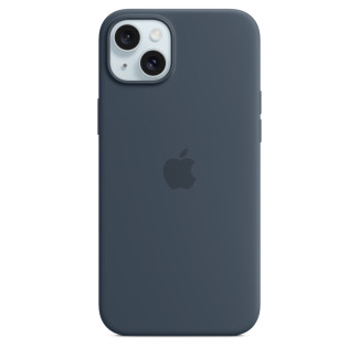 Siliconenhoesje met MagSafe voor iPhone 15 Plus - Stormblauw