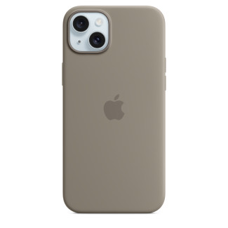 Siliconenhoesje met MagSafe voor iPhone 15 Plus - Klei