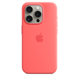 Siliconenhoesje met MagSafe voor iPhone 15 Pro - Guave