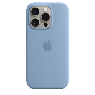 Siliconenhoesje met MagSafe voor iPhone 15 Pro - Winterblauw