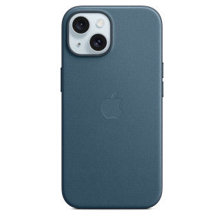 FineWoven hoesje met MagSafe voor iPhone 15 - Oceaanblauw