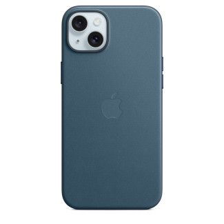 FineWoven hoesje met MagSafe voor iPhone 15 Plus - Oceaanblauw