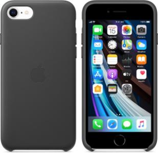 Apple Leren Hoesje voor iPhone 7 / 8 / SE (2020) - Zwart