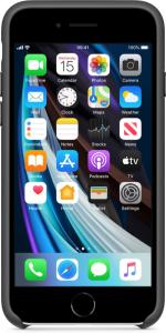 Apple Leren Hoesje voor iPhone 7 / 8 / SE (2020) - Zwart