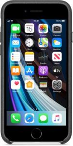 Apple Leren Hoesje voor iPhone 7 / 8 / SE (2020) - Zwart