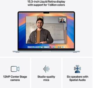 Apple MacBook Air (2025) - M4 - 16GB - 256GB - 15 inch - Hemelblauw