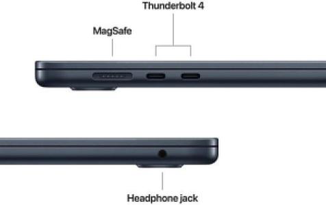 Apple MacBook Air (2025) - M4 - 16GB - 512GB - 15 inch - Middernacht