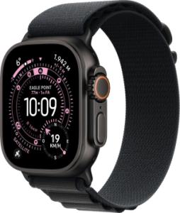 Apple Watch Ultra 3 (2024) - 49mm - Wi-Fi + 5G - Zwart Titanium - Black Alpine Loop Large