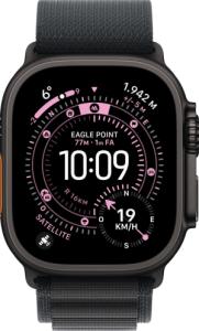 Apple Watch Ultra 3 (2024) - Wi-Fi + 5G - 49mm - Zwart Titanium - Black Alpine Loop - Medium