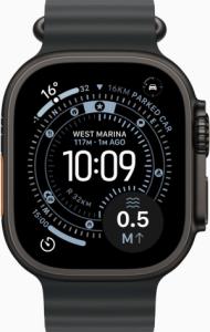 Apple Watch Ultra 3 (2024) - 49mm - Zwart Titanium - Zwart Ocean Band