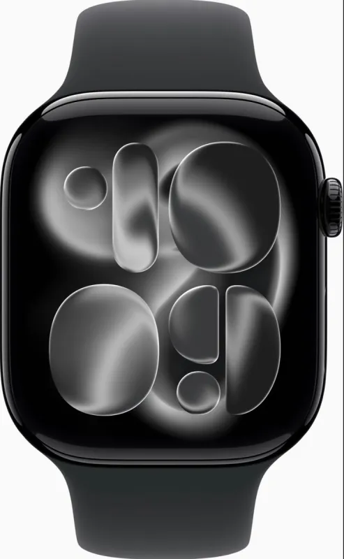 Apple Watch Series 11 (2024) - 46mm - Wi-Fi + 5G - Zwart Aluminium - Zwart Sport Band - M/L
