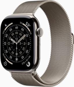 Apple Watch Series 11 (2025) - 46mm - Titanium - Wi-Fi + 5G - Natural Milanese Loop M/L
