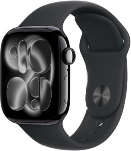 Apple Watch Series 11 (2024) - 42mm - Zwart Aluminium - Zwart Sport Band - S/M