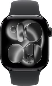 Apple Watch Series 11 (2024) - 42mm - Wifi - Zwart Aluminium - Zwart Sportbandje - M/L