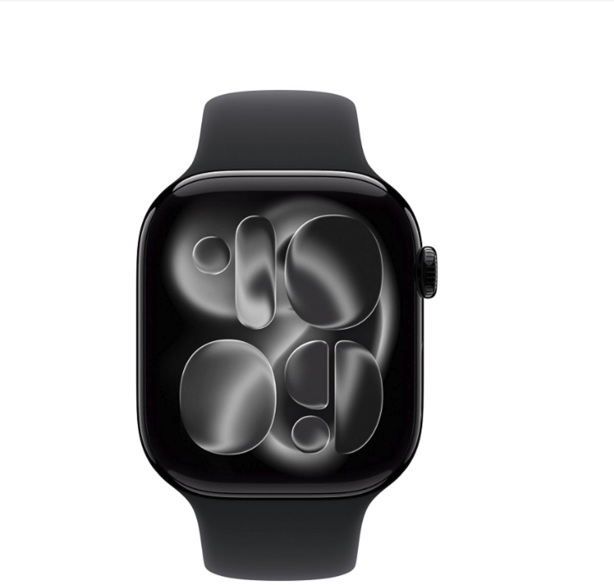 Apple Watch Series 11 (2024) - 46mm - Jet Black Aluminium - Zwart Sport Band - M/L