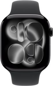 Apple Watch Series 11 (2024) - 46mm - Wifi - Zwart Aluminium - Zwart Sportbandje - S/M