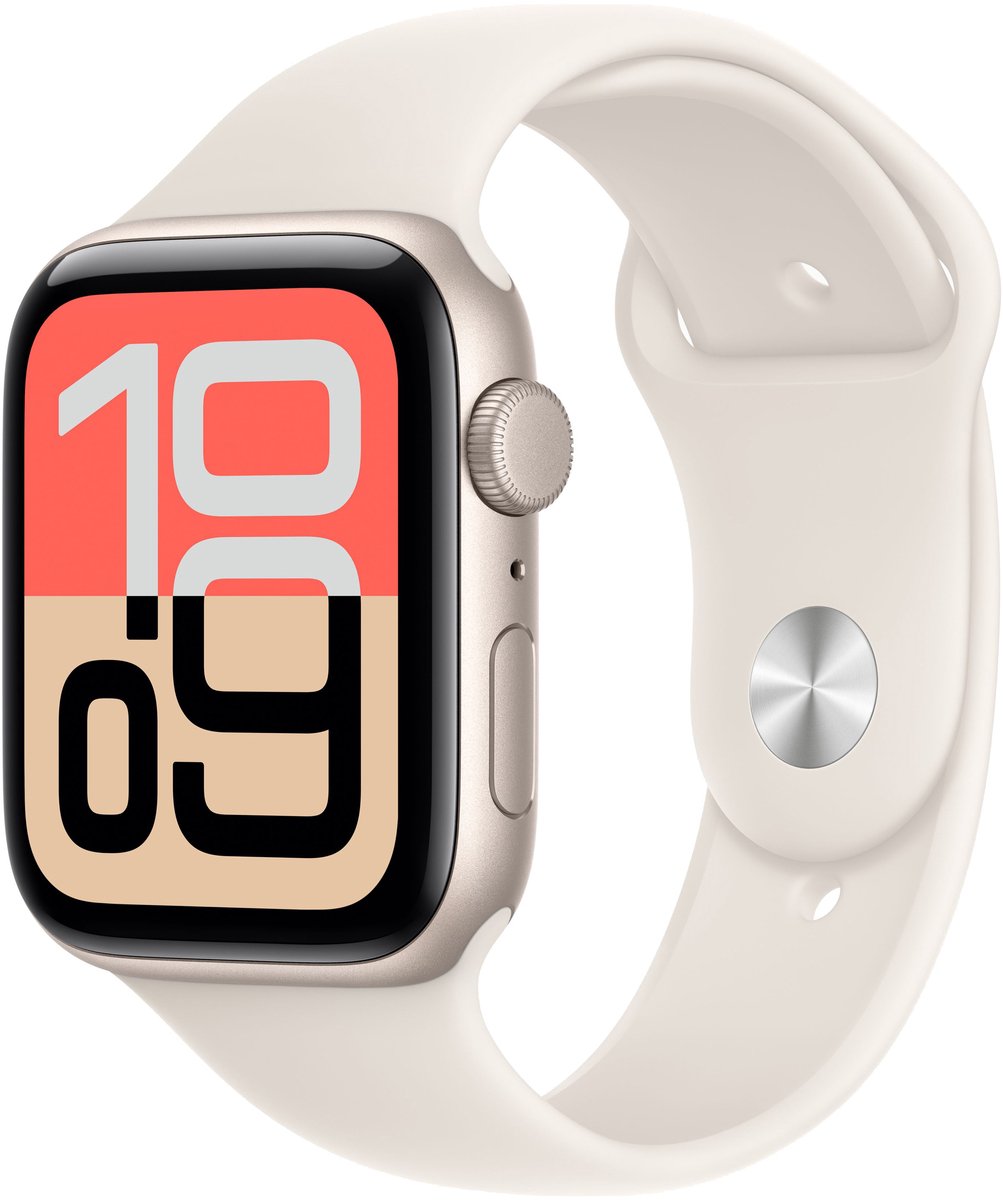 Apple Watch SE 3 (2023) - 44mm - Sterrenlicht - M/L