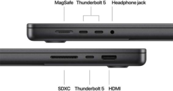 Apple MacBook Pro (2024) - 16 inch - M4 Max - 48GB - 1TB - Zwart