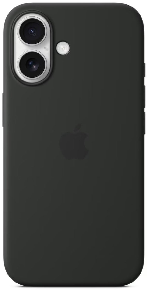 Apple Siliconenhoesje met MagSafe voor iPhone 16 - Zwart