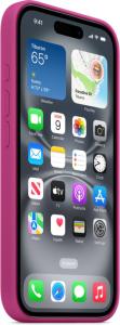 Apple Siliconen Hoesje met MagSafe voor iPhone 16 - Fuchsia
