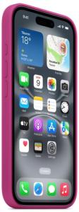 Apple Siliconen Hoesje met MagSafe voor iPhone 16 - Fuchsia