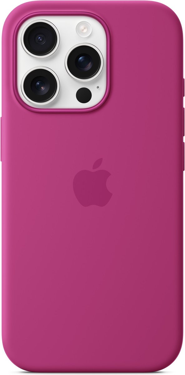 Apple Siliconen Hoesje met MagSafe voor iPhone 16 Pro - Fuchsia