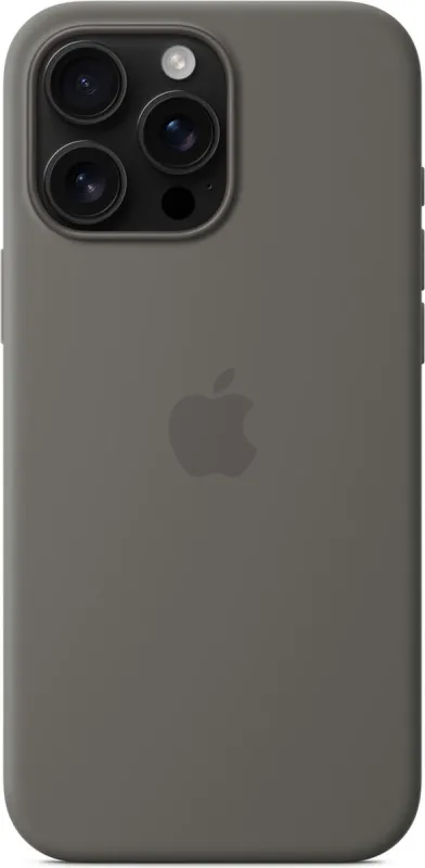Apple Siliconen Hoesje met MagSafe voor iPhone 16 Pro Max - Steengrijs