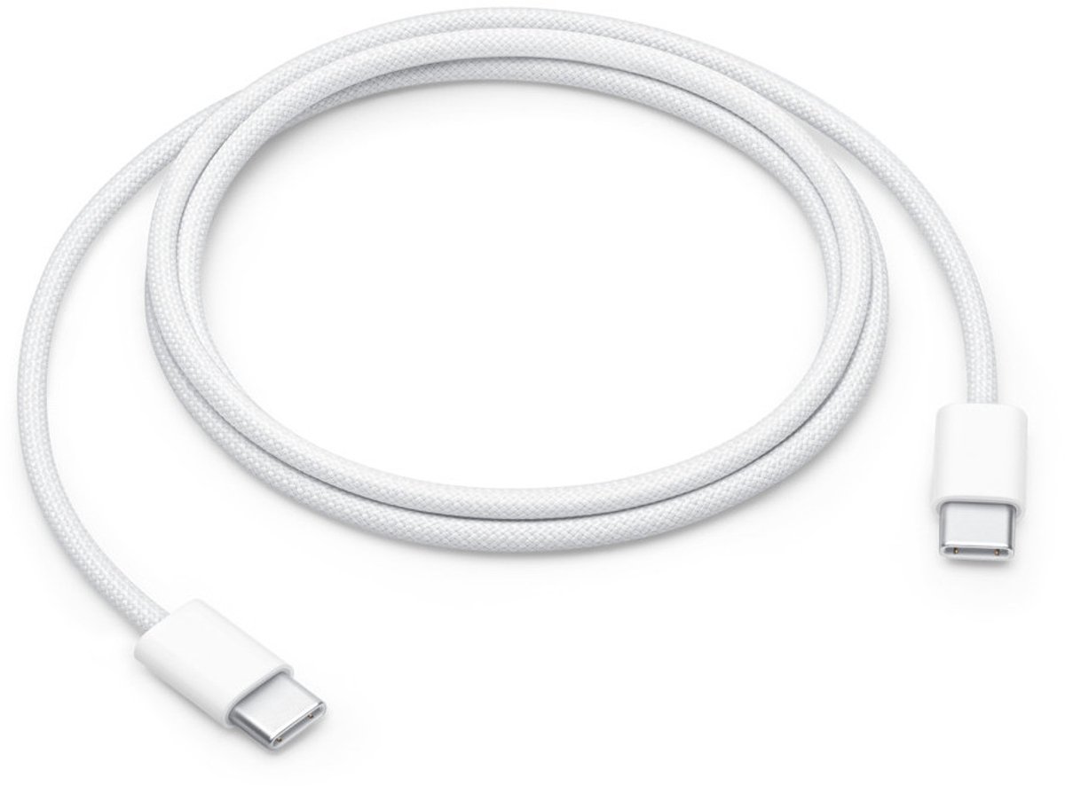 Apple USB-C naar USB-C Kabel - 1m - 60W - Geweven - Wit