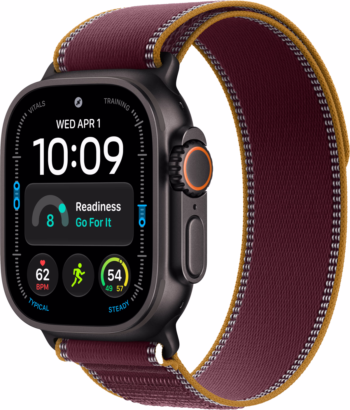 Apple Watch Ultra 4 - 49mm - GPS + Cellular - Zwart Titanium - Trail Band S/M