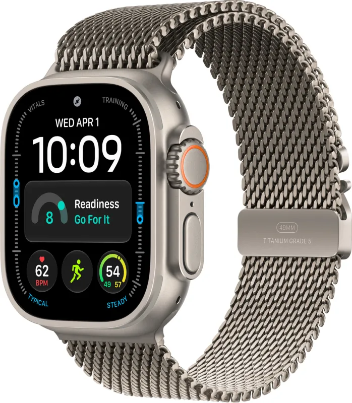 Apple Watch Ultra 4 - 49mm - Cellular - Milanese Bandje - Beige