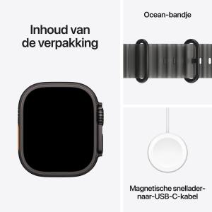 Apple Watch Ultra 4 - 49mm - GPS + Cellular - Ocean Band - Zwart