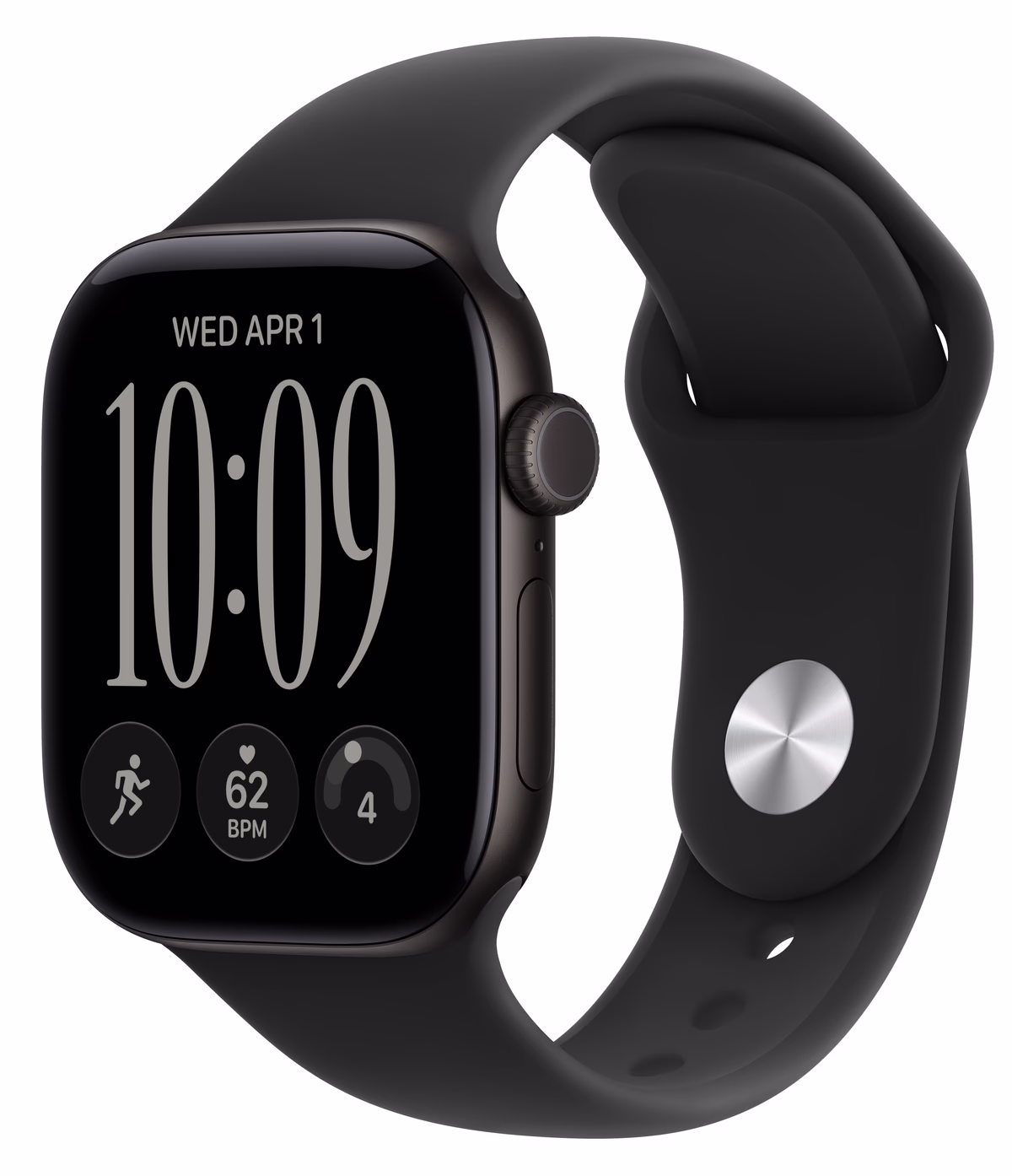 Apple Watch Series 12 (2026) - 42mm - Sportband M/L - Zwart
