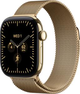 Apple Watch Series 12 Cellular 42mm Titanium - Milanese Band - Goud