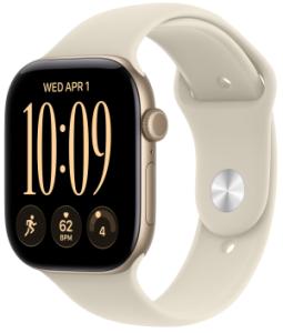 Apple Watch Series 12 - 46mm - Sportband S/M - Goud
