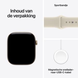 Apple Watch Series 12 - 46mm - Sportband S/M - Goud