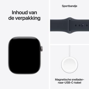 Apple Watch Series 12 46mm - Sportband M/L - Grijs