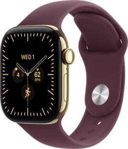 Apple Watch Series 12 (2026) - 42mm - Cellular - Goud - Sportband S/M