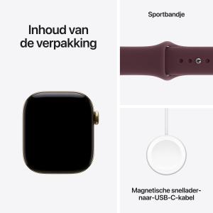 Apple Watch Series 12 (2026) - 42mm - Cellular - Goud - Sportband S/M